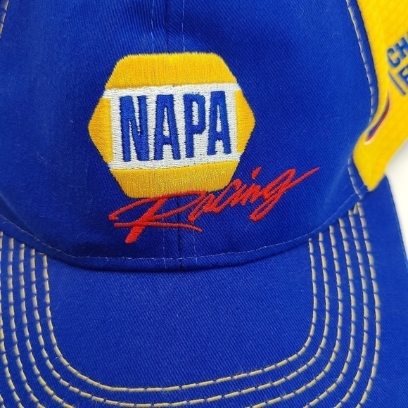 Napa Racing Chase Elliot Cap Blue Yellow Number 9 Adjustable Cotton Blend Hat OS - Picture 7 of 8